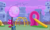 Probeer om alle bubbels kapot te schieten in deze bubble trouble game.