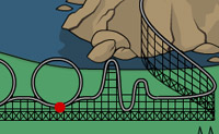 Probeer om de leukste rollercoaster te bouwen !