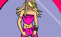 Ontwerp een wilde look voor deze meid.