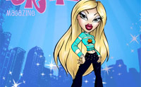 Crie a capa da revista da Bratz, escolhendo o melhor visual.