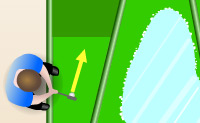 Je gaat midgetgolfen. Probeer de bal in zo min mogelijk slagen in het putje te krijgen. 