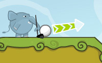 Je gaat golfen. Zet de goede kracht en richting om een hole in one te krijgen.