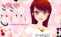 Crie o look perfeito para esta linda modelo, tentando v�rias possibilidades.