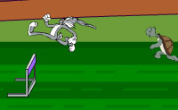 Ajude o Bugs Bunny a saltar para vencer a Cecil e terminar em primeiro.