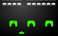 De klassieke Space Invaders game. Schiet alle aliens neer met je kanon.