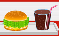 Maak de hamburgers uit het voorbeeld zo snel mogelijk precies na.
