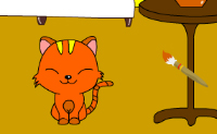 Pinte esta princesa e o seu gato do modo que preferir.