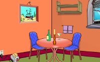 Klik overal in de kamer en vind een weg om te ontsnappen.