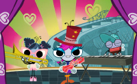 Help Maggie een superster worden! Kies een instrument en outfit voor haar!