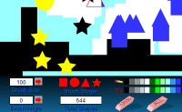 Use as figuras geom�tricas para criar a sua pr�pria obra de arte.