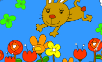 Use o seu pincel e as suas tintas para colorir este coelhinho ao seu gosto.