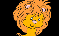 Pinte este simp�tico le�o da melhor maneira que conseguir!