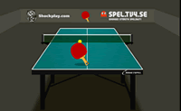 Hoe harder je slaat bij dit spelletje tafeltennis, hoe meer kans je maakt om de tegenstander te verslaan. Je kan de bal ook met effect slaan. Je moet tegen een bekende tafeltennisser spelen!