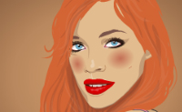 Geef dit beroemde meisje een laagje mooie make up.
