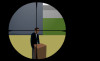 Houd de omgeving heel goed in de gaten want er zullen andere snipers op de loer liggen om iemand om te brengen.