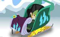 Escolha a decora��o, personalize o seu tren� e participe na corrida na neve. 