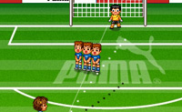 Free Kick Mania is een voetbalspelletje waarin je vrije trappen moet nemen. Er moet rekening gehouden worden met de windrichting. 