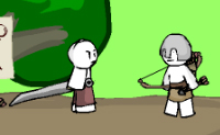 Je moet met Bob wraak nemen op de zwarte ridder die je hele familie heeft vermoord.