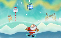 Help jij de Kerstman om alle pakjes op te vangen?