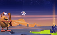 Sla de astronaut weer terug naar zijn eigen planeet!