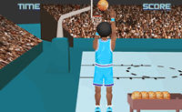 Vais jogar basquetebol sozinho na rua ou no est�dio contra seis outros jogadores. Tenta fazer um solo e chegar perto do cesto de basquete. A� podes atirar.