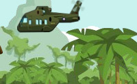 Je gaat met een helikopter in een oorlogsgebied mensen redden. Pas op voor raketten, want die achtervolgen je helikopter.
