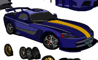 Crie o seu pr�prio Dodge Viper e guarde uma c�pia do seu projecto, se o desejar. 