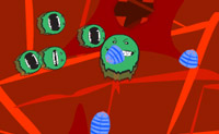 Beweeg het groene monster (en zijn vrienden) en eet de lichamen van de wormen op maar pas op voor de hoofden van de wormen.
