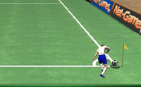 Schiet vanuit de corner naar je teamgenoot, waarmee je vervolgens op het goede moment moet schieten om een goal te maken. Probeer met de keeper de ballen van de tegenstander tegen te houden.