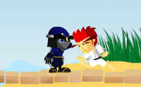 Vecht tegen andere ninjas en doorloop zo alle levels!