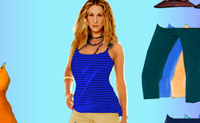 Vista esta famosa actriz com as suas roupas favoritas.