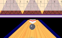 Kies je tegenstander en probeer zoveel mogelijk kegels om te gooien bij dit klassieke bowlingspel.