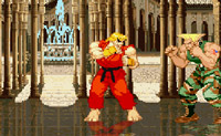Speel in deze Street Fighter variant met Ken of Guile. En zorg ervoor dat je je tegenstander knock-out slaat.