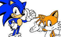 Geef Sonic een mooi kleurtje.