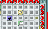 Klik op de magneten om de blokjes naar elkaar toe te trekken. Maak op deze manier combinaties van 3 dezelfde blokjes om een explosie te veroorzaken.