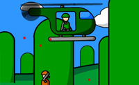 Evite os ataques do inimigo e abata todos os helic�pteros!