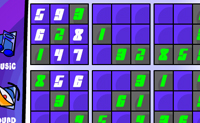 Escolha o seu grau de dificuldade neste desafio de Sudoku visualmente apelativo.