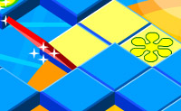 Clique nos mosaicos para que o quadrado vermelho avance e ganhe!