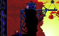 Je vaart naar een eiland toe om een robot van de vijand te vernietigen. Loop door de level heen door telkens op de juiste plekken te klikken.