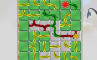 Verbind de bloemen met elkaar om ze weg te spelen. Het is de bedoeling dat je per level alle blokken wegspeelt. Je speelt blokken weg als een verbinding tussen 2 bloemen eroverheen loopt.