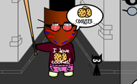 Geef deze Boef kleding voor Halloween.