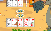 Speel een potje poker met deze dinosaurus. Gok of je tegenstander goede kaarten heeft en zet dan nog meer geld in, om een groot bedrag te winnen.