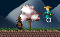Loop de levels door en versla alle andere ninjas. Pas op dat de ninja's jou niet verslaan.