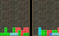 Kan jij deze tetris aan twee kanten tegelijk bewegen... Kun jij de ideale plek voor allebei de stenen vinden?