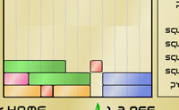 Probeer zoveel mogelijk punten te halen in deze tetris variant. Maar pas op je kan de blokken niet draaien.