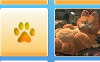Met plaatjes van de film Garfield ga je memory spelen. Zoek dezelfde plaatjes bij elkaar.