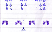 De klassieke Space Invaders game. Schiet alle aliens neer met je kanon.