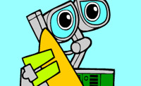 Kleur WALL-E leuk in