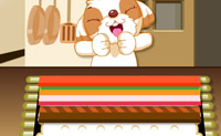 Het is de bedoeling dat je zelf Sushi gaat maken. De hond zal je hierbij begeleiden en aan het einde van de rit de Sushi proeven.