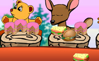 Alimenta estes jovens animais com a comida correcta.
